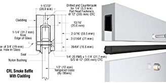 Zapata de aluminio con deflector de humo de aluminio Crl B5b20 Mill para 1